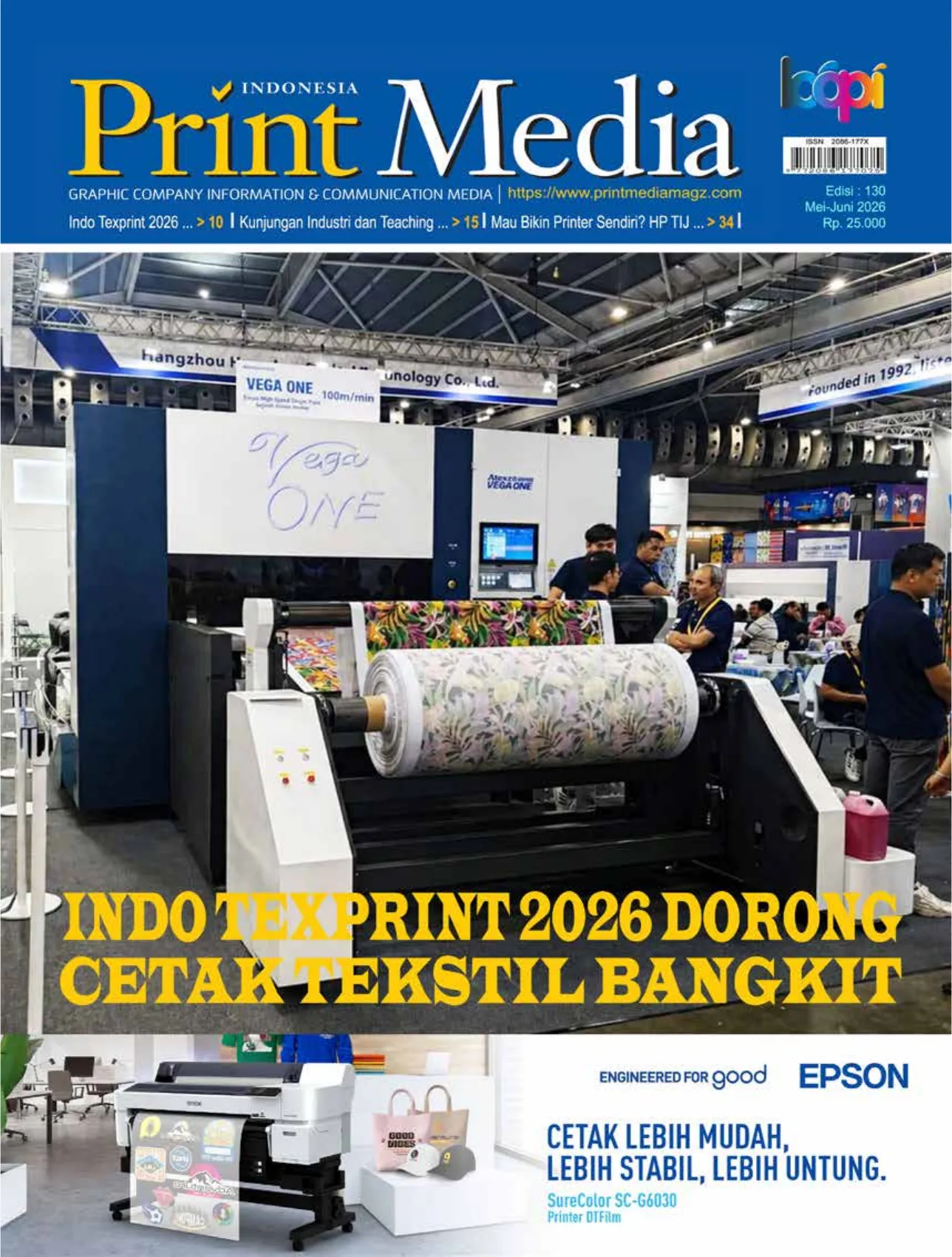 Indotexprint 2026 Dorong Cetak Tekstil Indonesia Bangkit